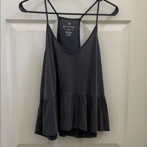 Soft & sexy American Eagle cropped tank top gray